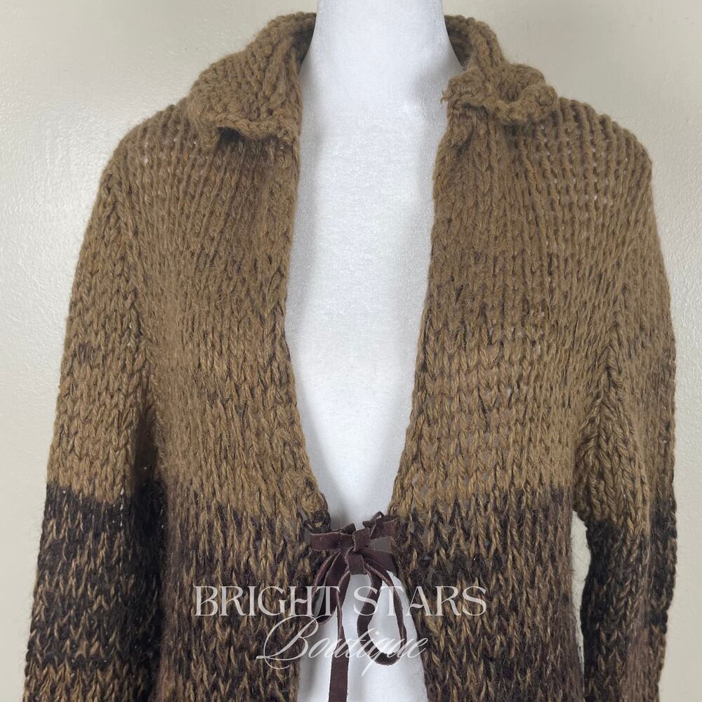 Rare Vintage Knit Ombre Knit Duster Cardigan ASO Mary-Kate Olsen ALT Willow - Picture 8 of 12